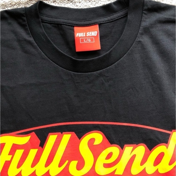 Full Send Mens T-shirt Crewneck Full Send Graphic Billion Dollar Baby Black L - Picture 4 of 6